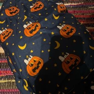 Halloween Pumpkin snoopy flat sheet